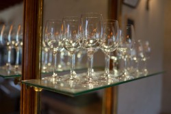 Verres à vin - Restaurant Le Coq à Juliénas
